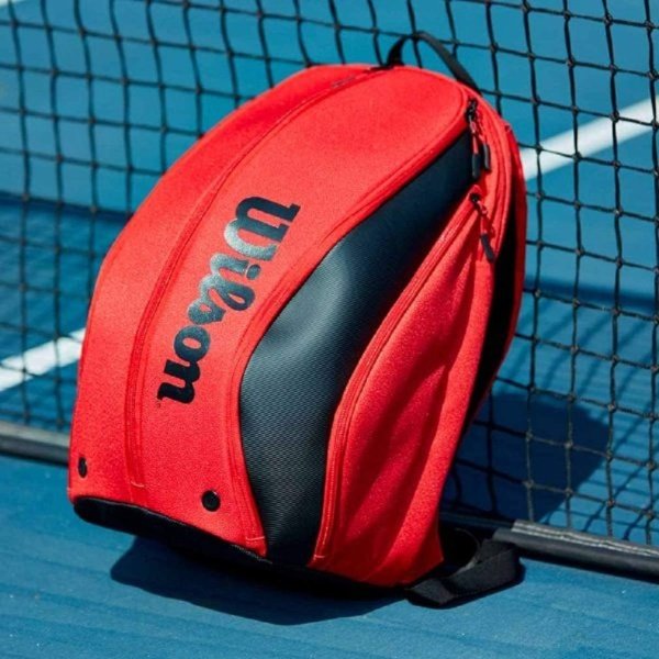 WILSON RF DNA Tennis Racket Bag - Red and Black - Image 4