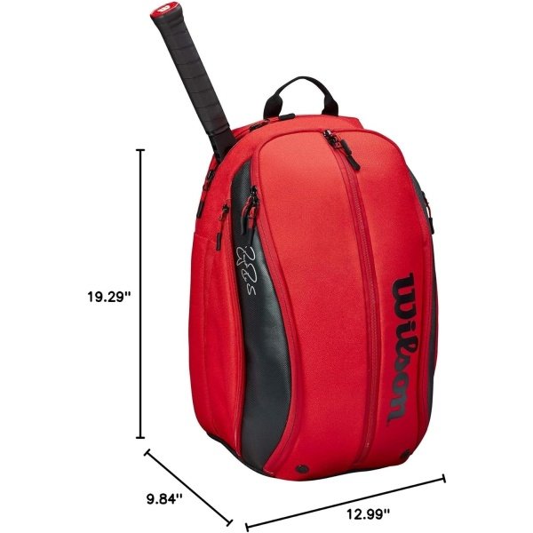 WILSON RF DNA Tennis Racket Bag - Red and Black - Image 6