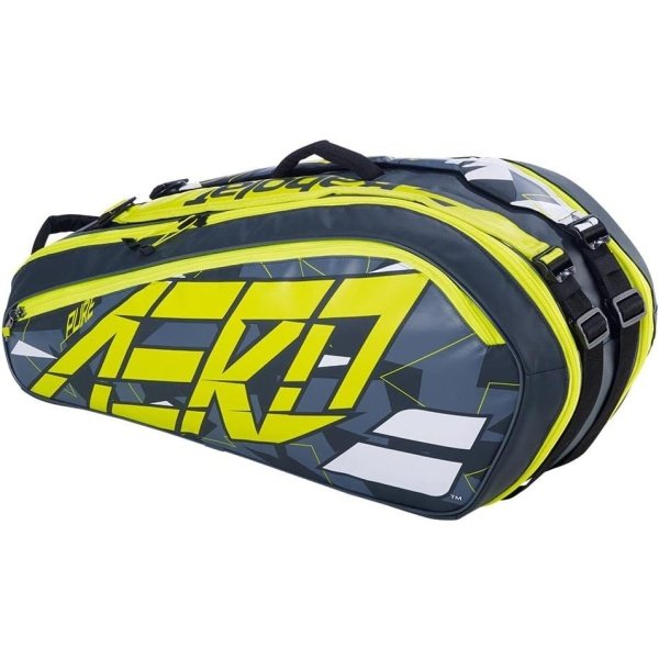 Babolat RHX6 Pure Aero Grey Yellow White Tennis Racquet Bag - Imagen 2