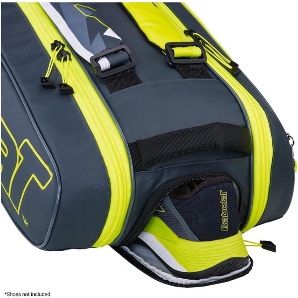 Babolat RHX6 Pure Aero Grey Yellow White Tennis Racquet Bag - Imagen 4