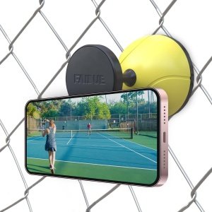 Tennis & Pickleball Fence Phone Mount - Gift Idea for Men and Women - Training Accessories for Boys and Girls - Record Stream and Relive Your Tennis Matches