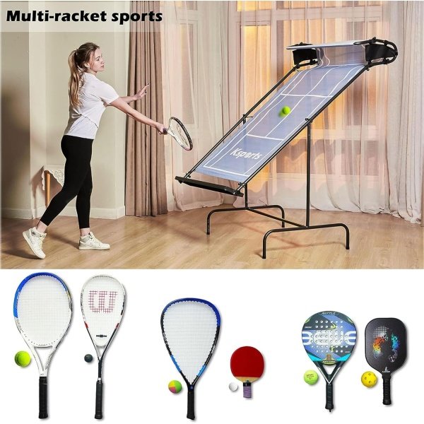 Ksports Tennis Rebounder Net with Carry Bag, Blue - Image 7