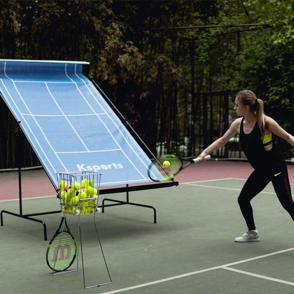 Ksports Tennis Rebounder Net with Carry Bag, Blue - Image 15