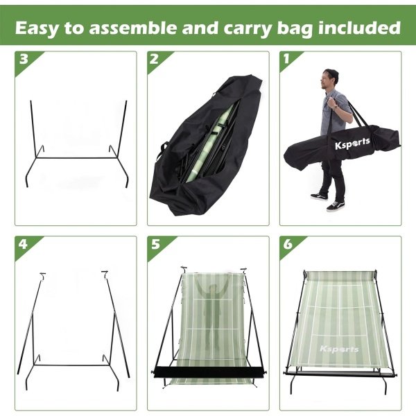 Ksports Tennis Rebounder Net with Carry Bag, Blue - Image 20