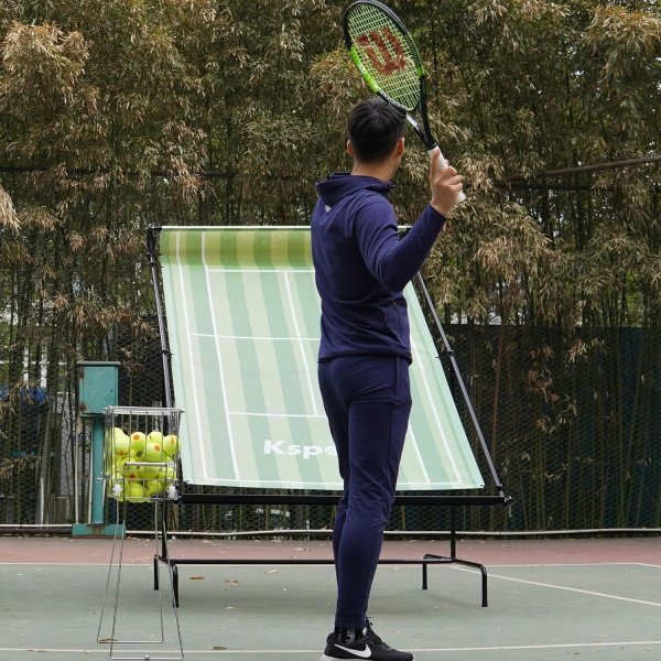 Ksports Tennis Rebounder Net with Carry Bag, Blue - Image 22
