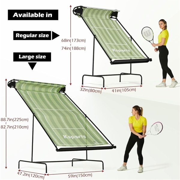 Ksports Tennis Rebounder Net with Carry Bag, Blue - Image 29