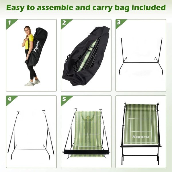 Ksports Tennis Rebounder Net with Carry Bag, Blue - Image 30