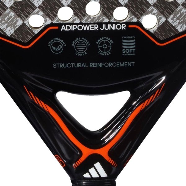 adidas Adipower Padel Racket Paddle Series (Adipower (Junior 3.2) (Black/Orange)) (RK4CA0-U23) - Image 4