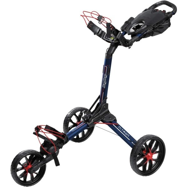 Bag Boy Nitron 3 Wheel Golf Push Cart, Easy 1 Step Open and Fold, Scorecard Console, Beverage Holder, Mobile Device Holder, Handle Mounted Parking Brake - Image 9