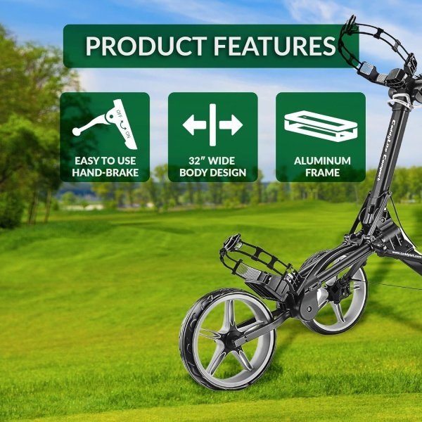 Caddytek CaddyLite Compact Semi-Auto Folding and Unfolding Golf Push Cart - Imagen 22