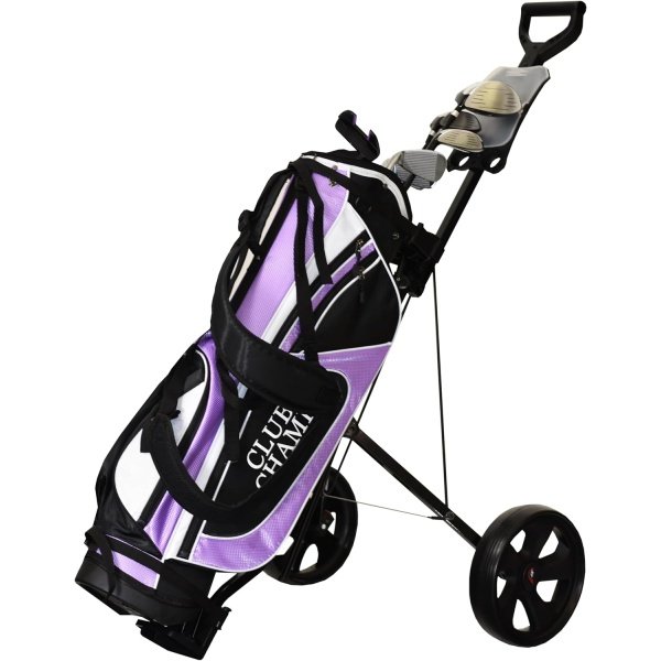 JEF WORLD OF GOLF Deluxe Steel Push Cart - Image 9