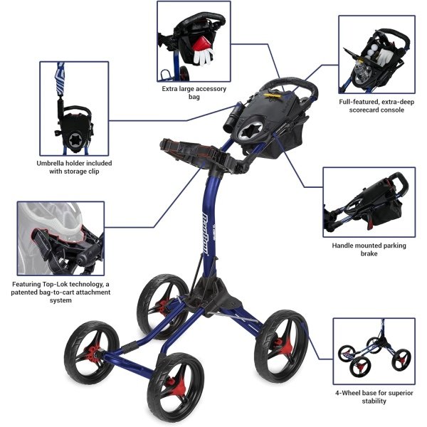 Bag Boy Quad XL Push Cart - Image 3