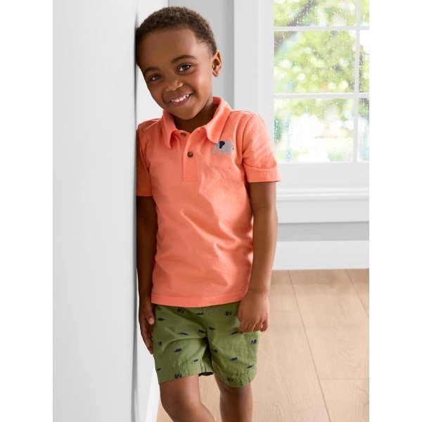 Simple Joys by Carter's Conjunto de 3 piezas con botones, pantalones cortos y camiseta para bebés - Image 3