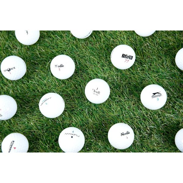 Clean Green Golf Balls - 48 Recycled Used Golf Balls in Good Condition - Great for Practice - Includes Reusable Mesh Carrying Bag - Image 5