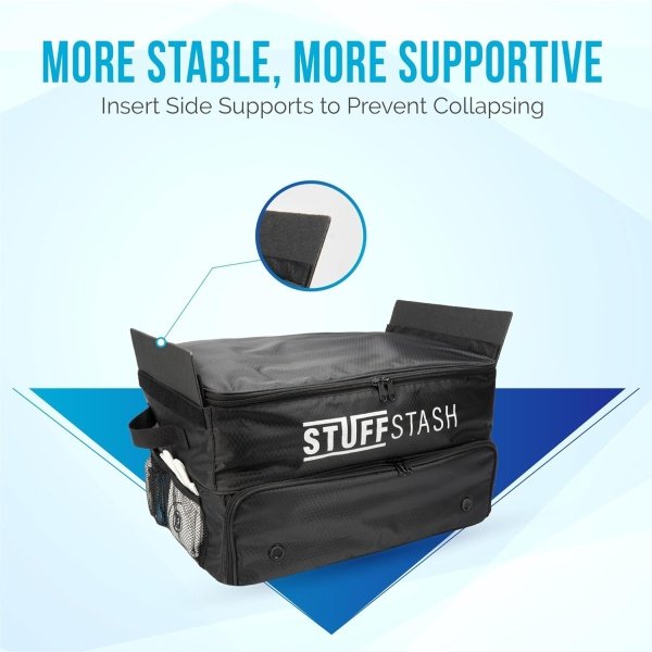 Golf Trunk Organizer - With Two Shoe Compartments, Dividers, Storage for Tees, Gloves, Balls and More - Store Accessories in Your Car or SUV - Golfer Gift Essentials for Men and Women - Imagen 3