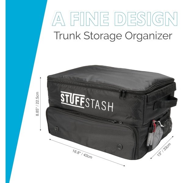 Golf Trunk Organizer - With Two Shoe Compartments, Dividers, Storage for Tees, Gloves, Balls and More - Store Accessories in Your Car or SUV - Golfer Gift Essentials for Men and Women - Imagen 5