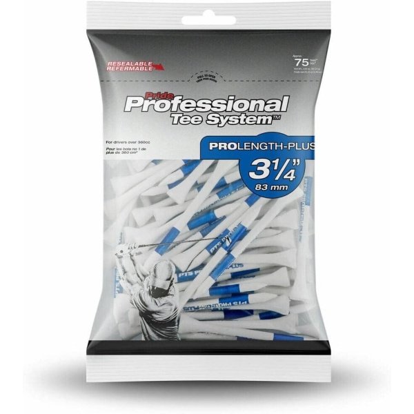 Pride Professional Tee System 75 Count, White - Image 6