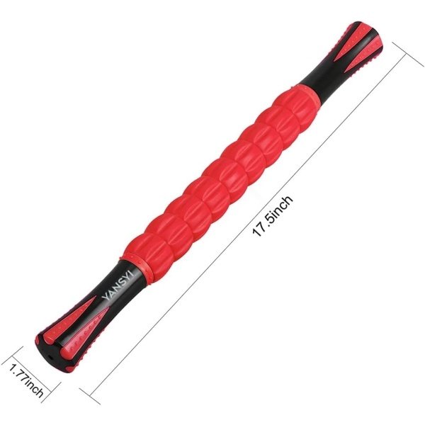 Yansyi Muscle Roller Stick for Athletes - Body Massage Stick - Release Myofascial Trigger Points Reduce Muscle Soreness Tightness Leg Cramps & Back Pain for Physical Therapy & Recovery (Blue 1) - Imagen 8