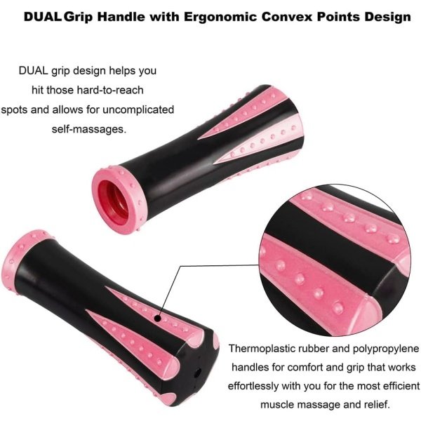 Yansyi Muscle Roller Stick for Athletes - Body Massage Stick - Release Myofascial Trigger Points Reduce Muscle Soreness Tightness Leg Cramps & Back Pain for Physical Therapy & Recovery (Blue 1) - Imagen 22