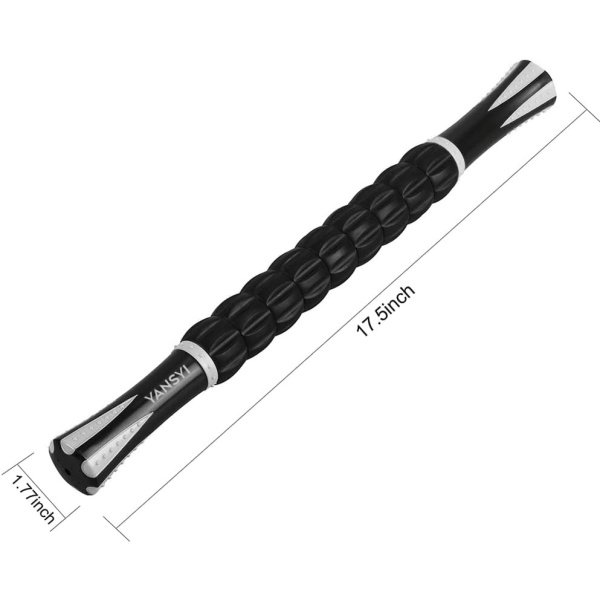 Yansyi Muscle Roller Stick for Athletes - Body Massage Stick - Release Myofascial Trigger Points Reduce Muscle Soreness Tightness Leg Cramps & Back Pain for Physical Therapy & Recovery (Blue 1) - Imagen 26