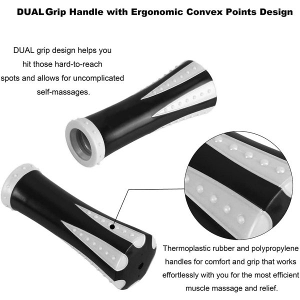 Yansyi Muscle Roller Stick for Athletes - Body Massage Stick - Release Myofascial Trigger Points Reduce Muscle Soreness Tightness Leg Cramps & Back Pain for Physical Therapy & Recovery (Blue 1) - Imagen 28