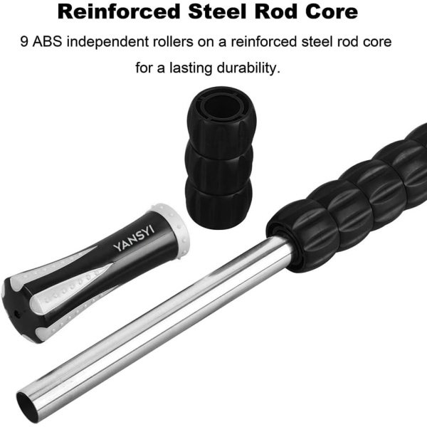 Yansyi Muscle Roller Stick for Athletes - Body Massage Stick - Release Myofascial Trigger Points Reduce Muscle Soreness Tightness Leg Cramps & Back Pain for Physical Therapy & Recovery (Blue 1) - Imagen 29