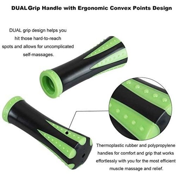 Yansyi Muscle Roller Stick for Athletes - Body Massage Stick - Release Myofascial Trigger Points Reduce Muscle Soreness Tightness Leg Cramps & Back Pain for Physical Therapy & Recovery (Blue 1) - Imagen 34