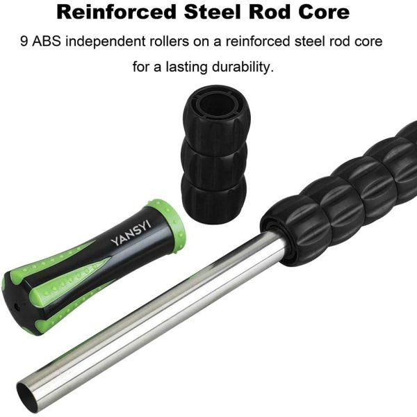 Yansyi Muscle Roller Stick for Athletes - Body Massage Stick - Release Myofascial Trigger Points Reduce Muscle Soreness Tightness Leg Cramps & Back Pain for Physical Therapy & Recovery (Blue 1) - Imagen 46