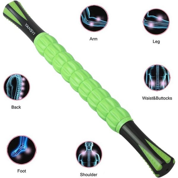 Yansyi Muscle Roller Stick for Athletes - Body Massage Stick - Release Myofascial Trigger Points Reduce Muscle Soreness Tightness Leg Cramps & Back Pain for Physical Therapy & Recovery (Blue 1) - Imagen 52