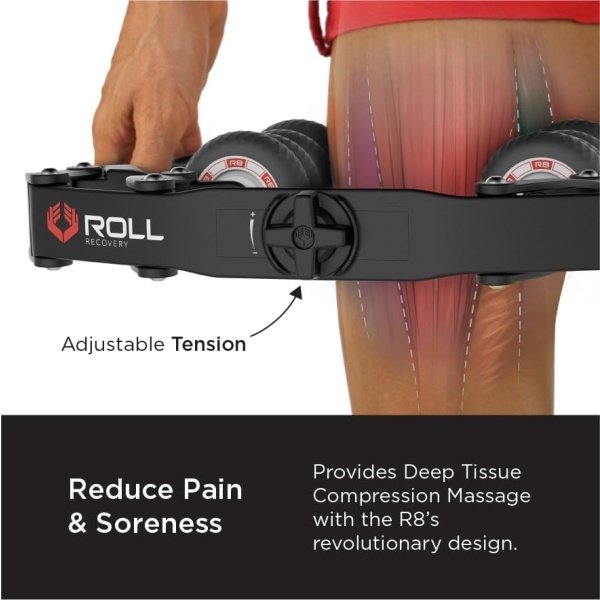 ROLL Recovery R8 Plus (Carbon Black) - Deep Tissue Massage Roller - Imagen 3
