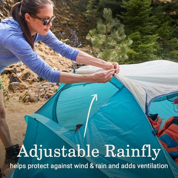Coleman Pop-Up Camping Tent with Instant Setup, 2/4 Person Tent Sets Up in 10 Seconds with Pre-Assembled Poles, Adjustable Rainfly, & Taped Floor Seams - Image 3