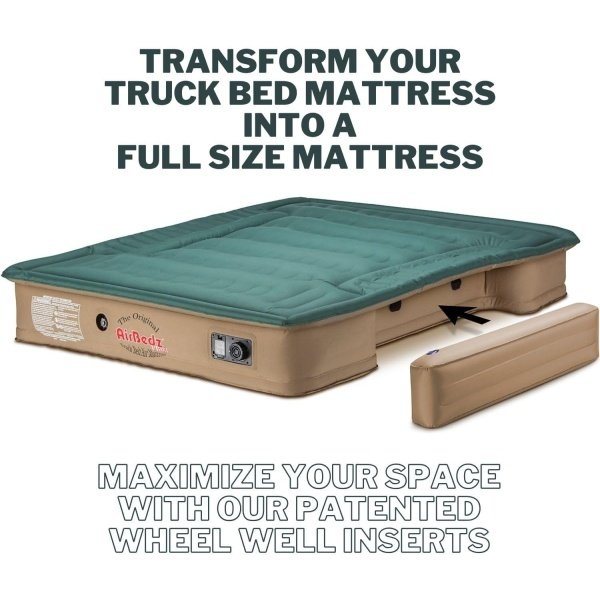 Pittman - Truck Bed Mattress 6.5 Foot Bed  6ft - Pro3 Series - The Original Airbedz Truck Bed Air Mattress 6.5 Bed - Full Size Truck Mattress with 25% More Bed Coverage for Pickup Truck Bed Camping - Imagen 8