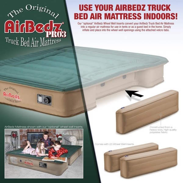 Pittman - Truck Bed Mattress 6.5 Foot Bed  6ft - Pro3 Series - The Original Airbedz Truck Bed Air Mattress 6.5 Bed - Full Size Truck Mattress with 25% More Bed Coverage for Pickup Truck Bed Camping - Imagen 10