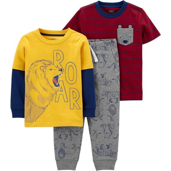 Simple Joys by Carter's Conjunto de ropa de juego de 3 piezas para bebés niños - Image 2