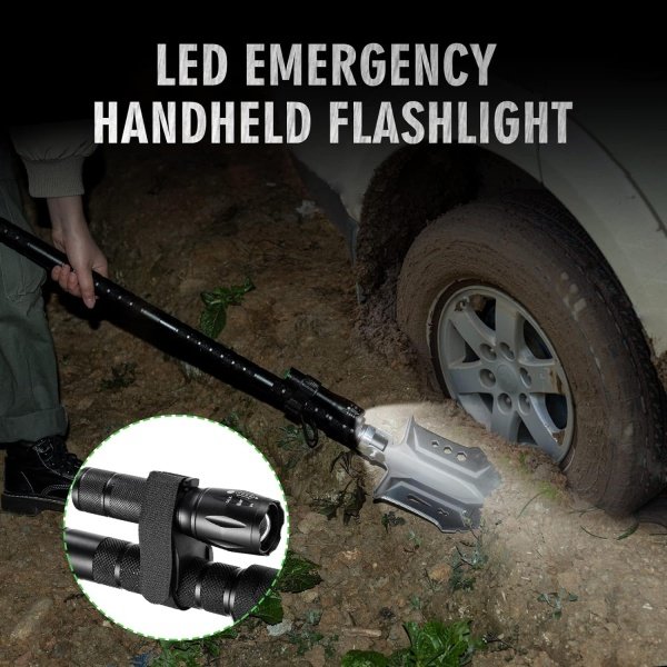 Camping Shovel Axe Outdoor Survival Shovel Set with High Carbon Steel Camping Gear for Men Outdoor Caming Hiking Backpacking Emergency - Image 3