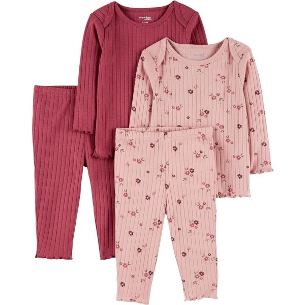 Simple Joys by Carter's Conjunto texturizado unisex para bebé de 4 piezas - Image 10