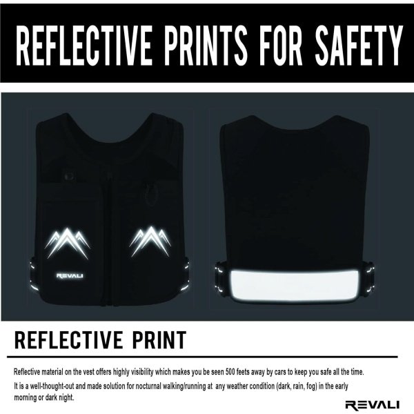 Running Vest, USA Original Patent, Zip Reflective Running Vests with 500ml Hydration Bottle, Adjustable Waistband & Breathable Material, Chest Pack Gear Phone Holder for Running, Men & Women - Image 28