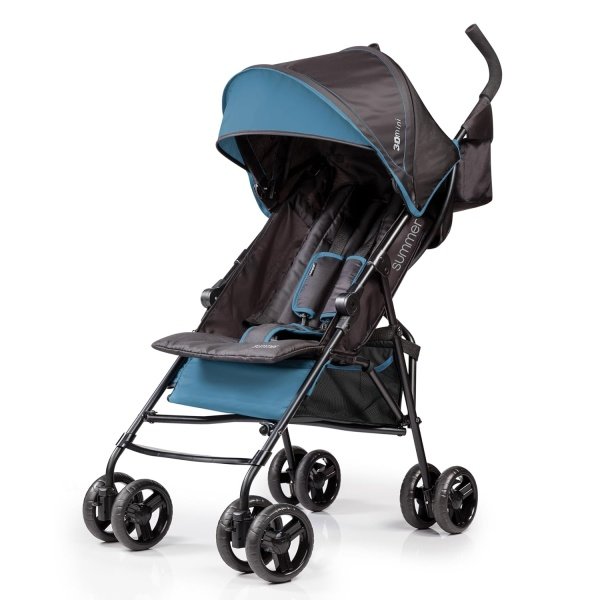 Cochecito Summer Infant 3Dmini Convenience - Cochecito ligero de plegado compacto, reclinación multiposición, toldo con visera emergente y más, cochecito estilo paragüitas para viajes, etc., gris - Image 16