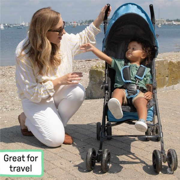 Cochecito Summer Infant 3Dmini Convenience - Cochecito ligero de plegado compacto, reclinación multiposición, toldo con visera emergente y más, cochecito estilo paragüitas para viajes, etc., gris - Image 18