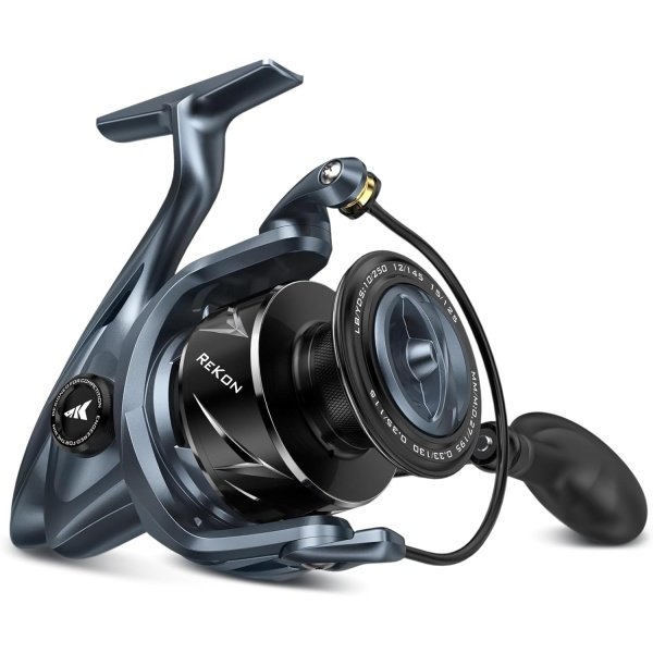 KastKing ReKon Saltwater Spinning Reel – Up to 55LBs Max Drag Big Game Fishing Reel - Innovative NyliTech Body- Water Resistant - MaxiDur 5+1+1 Corrosion-Resistance Bearing System