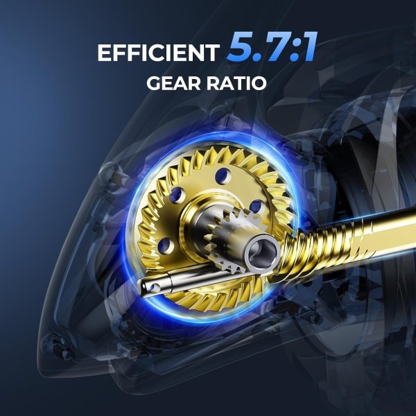 KastKing ReKon Saltwater Spinning Reel – Up to 55LBs Max Drag Big Game Fishing Reel - Innovative NyliTech Body- Water Resistant - MaxiDur 5+1+1 Corrosion-Resistance Bearing System - Imagen 16