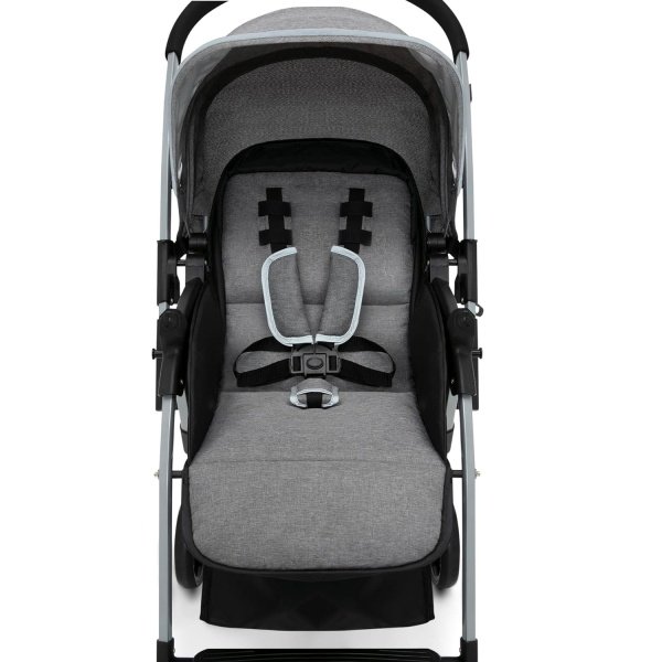 Jeep Unlimited - Cochecito reversible con asa, tweed gris - Image 11