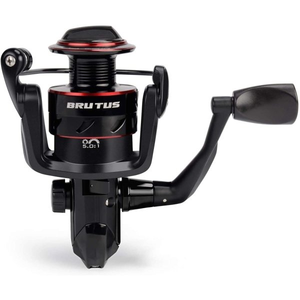 KastKing Brutus Spinning Reel, Freshwater Spinning Fishing Reels, Graphite Frame, CNC Aluminum Spool, 5.2:1 Gear Ratio, 4+1 Ball Bearings - Imagen 2
