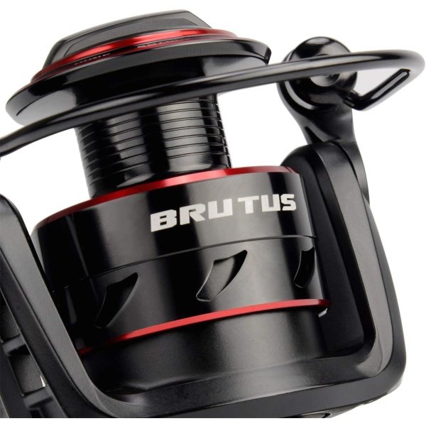 KastKing Brutus Spinning Reel, Freshwater Spinning Fishing Reels, Graphite Frame, CNC Aluminum Spool, 5.2:1 Gear Ratio, 4+1 Ball Bearings - Imagen 3
