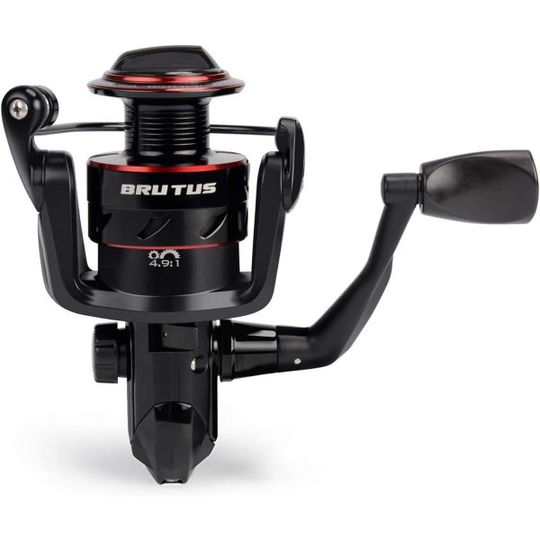 KastKing Brutus Spinning Reel, Freshwater Spinning Fishing Reels, Graphite Frame, CNC Aluminum Spool, 5.2:1 Gear Ratio, 4+1 Ball Bearings - Imagen 12