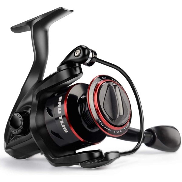 KastKing Brutus Spinning Reel, Freshwater Spinning Fishing Reels, Graphite Frame, CNC Aluminum Spool, 5.2:1 Gear Ratio, 4+1 Ball Bearings - Imagen 13