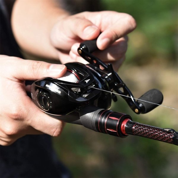 KastKing Royale Legend II Baitcasting Reels, New Compact Design Baitcaster Fishing Reel, 17.64LB Carbon Fiber Drag, Cross-Fire 8 Magnet Braking System, Available in 5.4:1 and 7.2:1 - Imagen 8