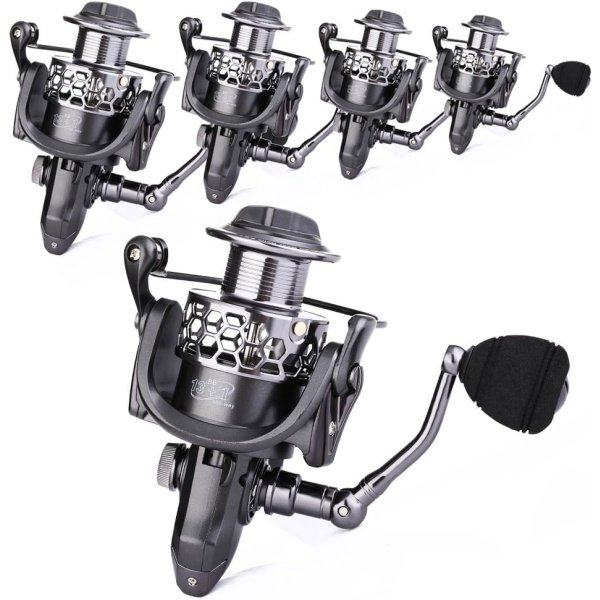 Sougayilang Fishing Reel 13+1BB Light Weight Ultra Smooth Aluminum Spinning Fishing Reel with Free Spare Graphite Spool - Image 8