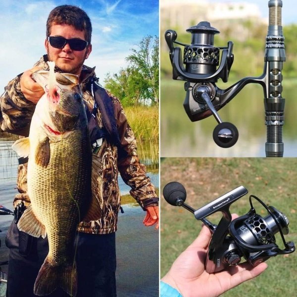Sougayilang Fishing Reel 13+1BB Light Weight Ultra Smooth Aluminum Spinning Fishing Reel with Free Spare Graphite Spool - Image 18