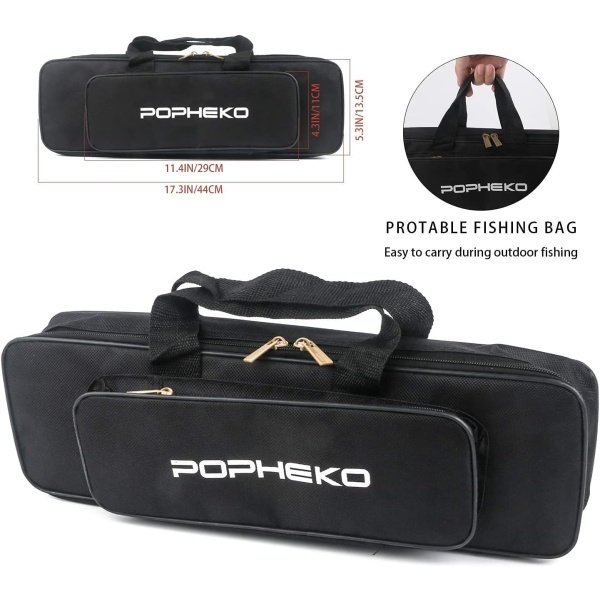 Telescopic Fishing Rod Reel Combo 2pcs 5.9FT/6.89FT Collapsible Fishing Pole Spinning Reel Lures Tackle Bag All-in-one Fishing Gear Fishing Rod Kit for Beginner Youth Adults Kids - Image 7